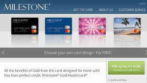 Milestone® Mastercard credit card